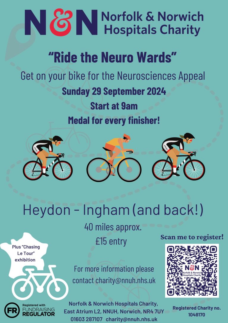 Sponsored Bike Ride for Neurosciences Appeal Ride from Heydon to Ingham 1 768x1086