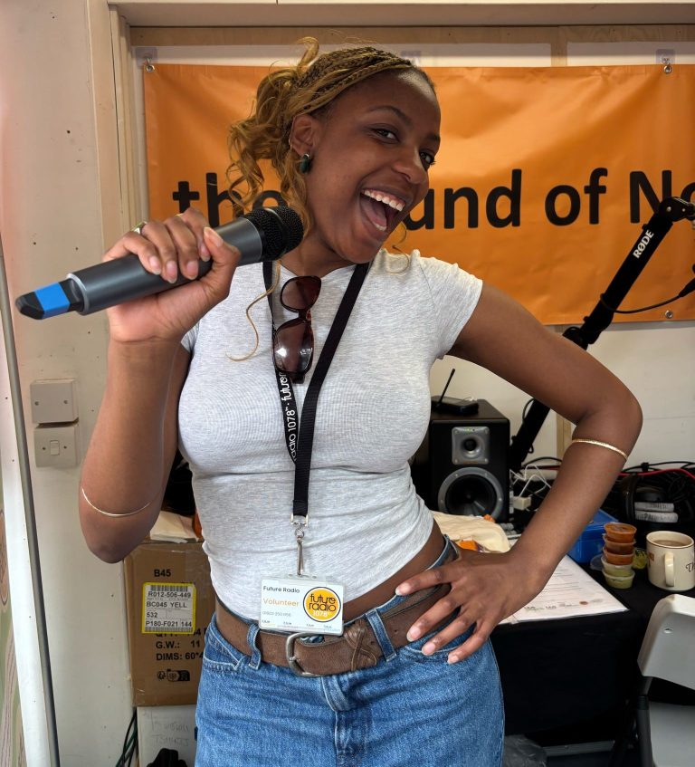 Social Media Assistant Rosie on Future Radios Market Stall 2025 768x847