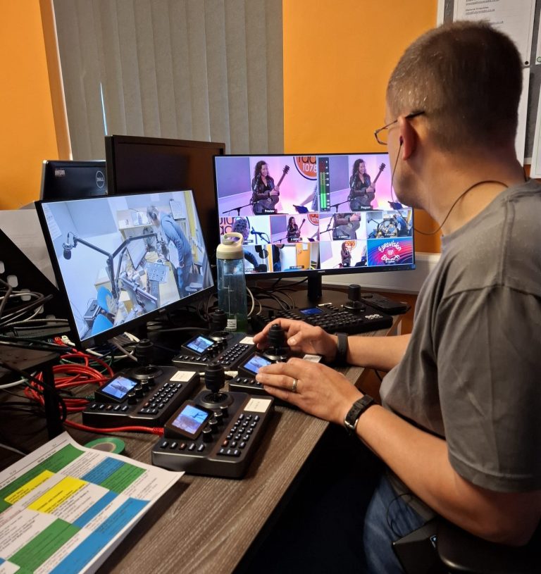 Vision Mixer Kevin during the Eurovision Brunch Show 2025 768x815