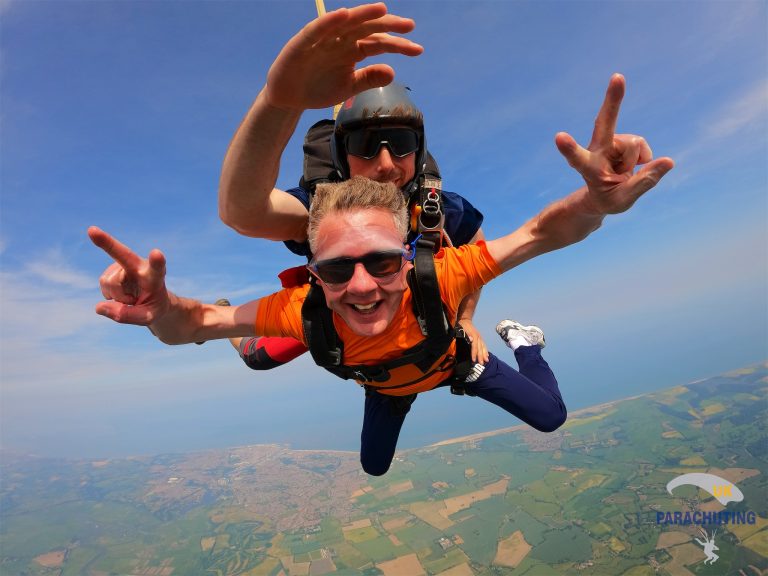 Volunteer Dan Skydiving to Raise Funds for Future Projects 2023 768x576