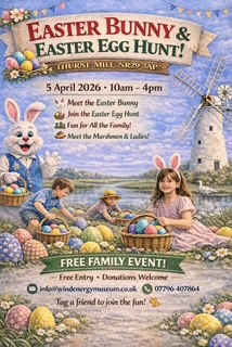 Easter Bunny hunt at Thurne Mill