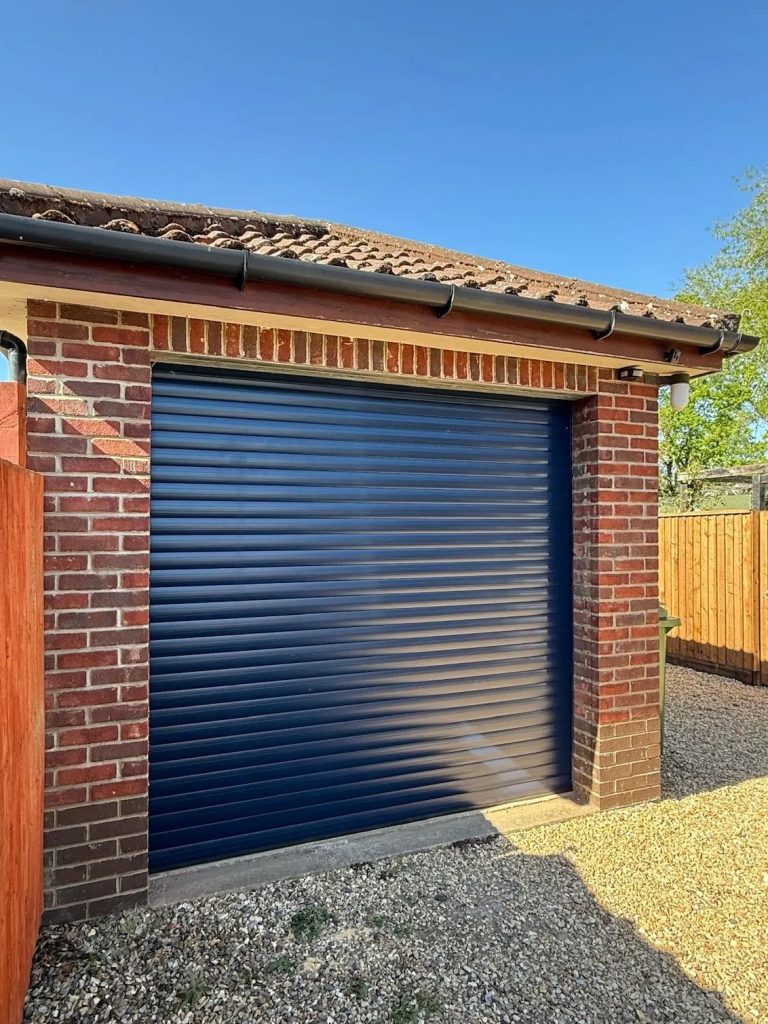 roller doors norwich Steel blue Deluxe 768x1024